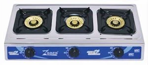 Потрійний великий пальники плити з нержавіючої сталі матеріал